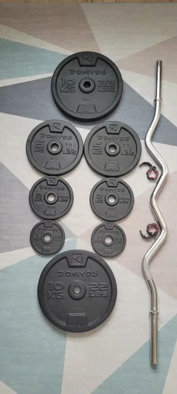 Штанга W-гриф Domyos