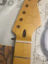 🛍 Гриф для электрогитары, винтажный кленовый гриф, 22 лада, гриф для S T Strat (желтая краска)
